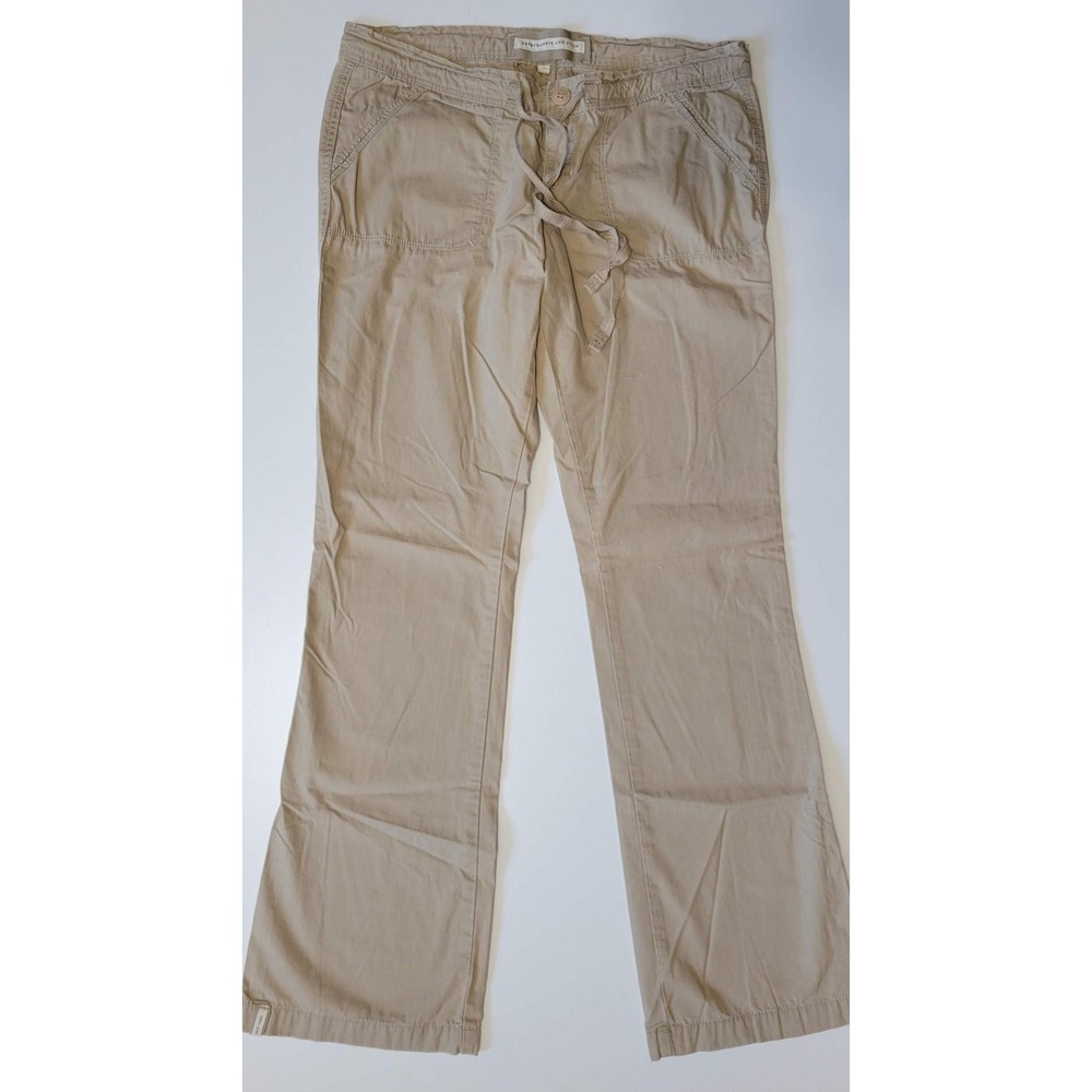 Abercrombie & Fitch Low Rise Flared Khaki Pants